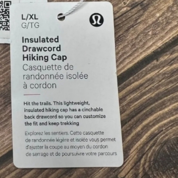 NWT Lululemon Insulated Drawcord Hiking Cap Hat Size L/XL (COBN/ELTU) - Picture 8 of 8